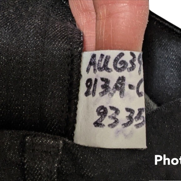 7 for all mankind embellished black skinny jeans pockets higher rise 28x… - Picture 10 of 15